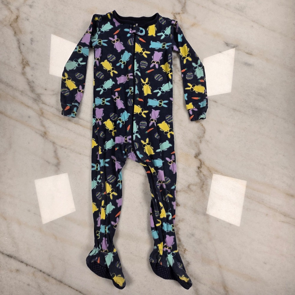 PJ Place Carters Cloud Island Sleepers Toddler 2T/24M Multi Footed Pajamas Lot 3 - Picture 2 of 13